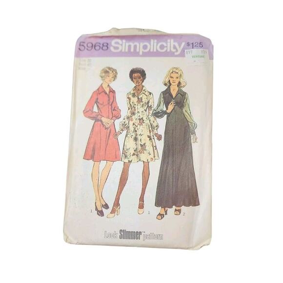 Vtg Lot Of 5 Simplicity Patterns 1 Girls 4 Miss Dress Pantsuits Ephemera - Picture 3 of 6